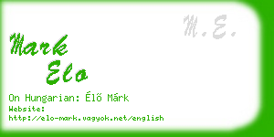 mark elo business card